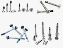 Stainless steel bi-metal self-drilling screws